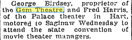 Gem Theatre - Oct 1924 (newer photo)